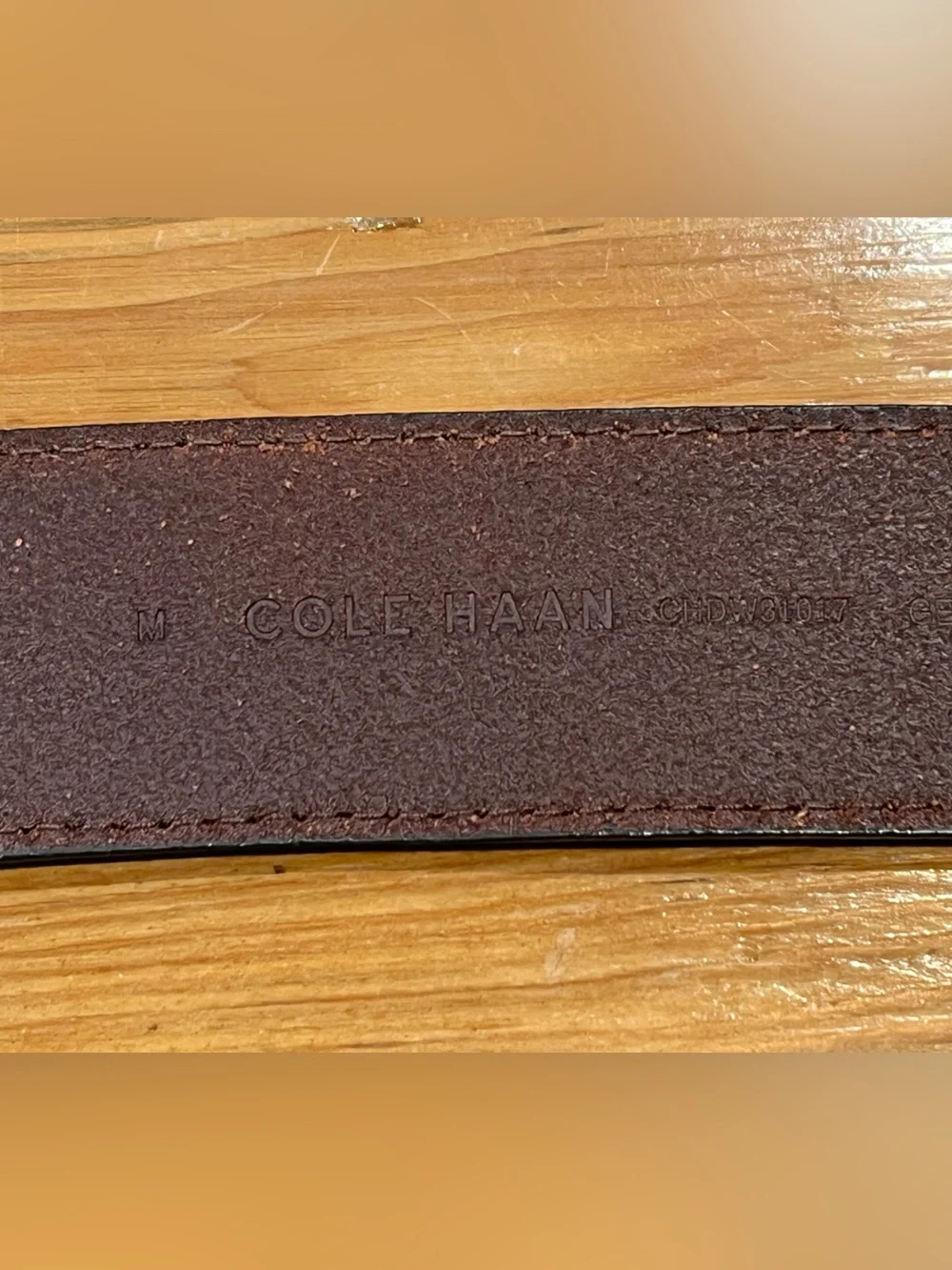 Vintage Cole Haan Women’s Brown Braided Round-Buckle Leather Belt • Size Medium